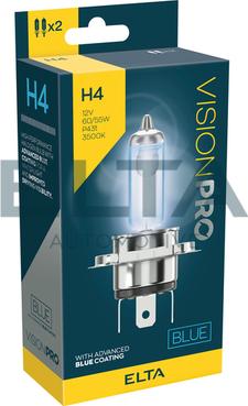 Elta Automotive EBH4BLUETR - Лампа розжарювання, фара дальнього світла autocars.com.ua