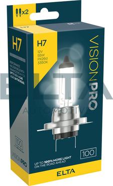 Elta Automotive EBH7100TR - Лампа розжарювання, фара дальнього світла autocars.com.ua