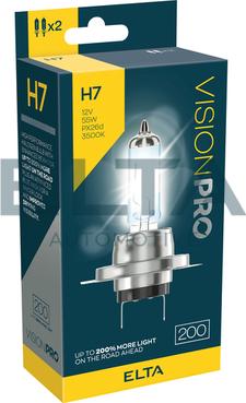 Elta Automotive EBH7200TR - Лампа розжарювання, фара дальнього світла autocars.com.ua