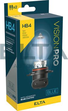 Elta Automotive EBHB4BLUETR - Лампа розжарювання, фара дальнього світла autocars.com.ua
