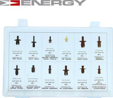 ENERGY NE00765 - Комплект кліпс, кузов autocars.com.ua