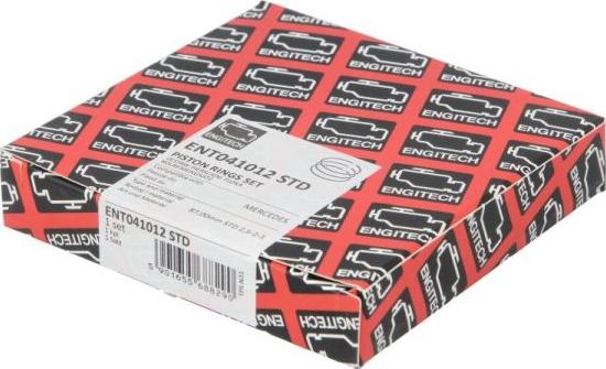 ENGITECH ENT041012 STD - Комплект поршневих кілець autocars.com.ua