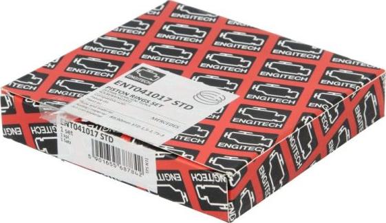 ENGITECH ENT041017 STD - Комплект поршневих кілець autocars.com.ua