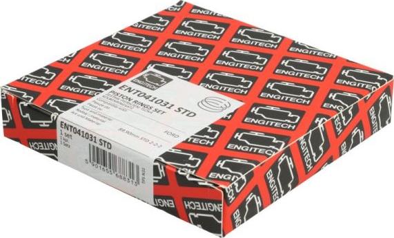 ENGITECH ENT041031 STD - Комплект поршневих кілець autocars.com.ua