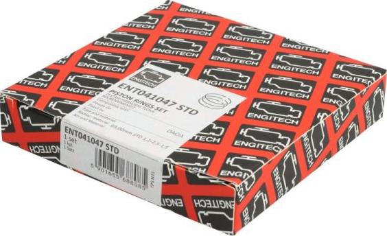 ENGITECH ENT041047 STD - Комплект поршневих кілець autocars.com.ua