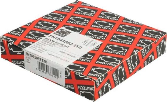 ENGITECH ENT041052 STD - Комплект поршневих кілець autocars.com.ua