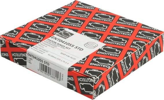 ENGITECH ENT041055 STD - Комплект поршневих кілець autocars.com.ua