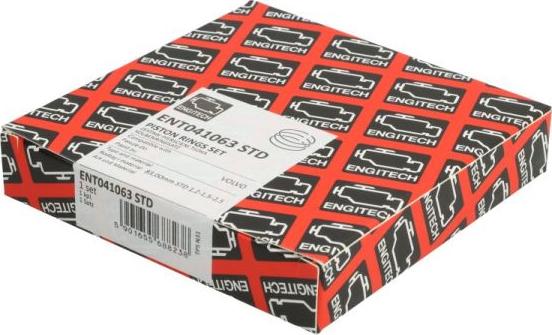 ENGITECH ENT041063 STD - Комплект поршневих кілець autocars.com.ua