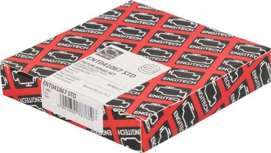 ENGITECH ENT041067 STD - Комплект поршневих кілець autocars.com.ua