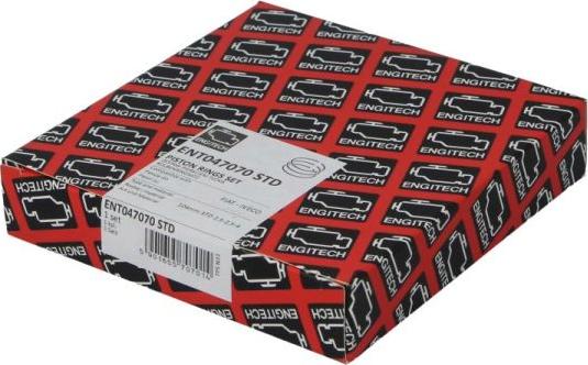 ENGITECH ENT047070 STD - Комплект поршневих кілець autocars.com.ua