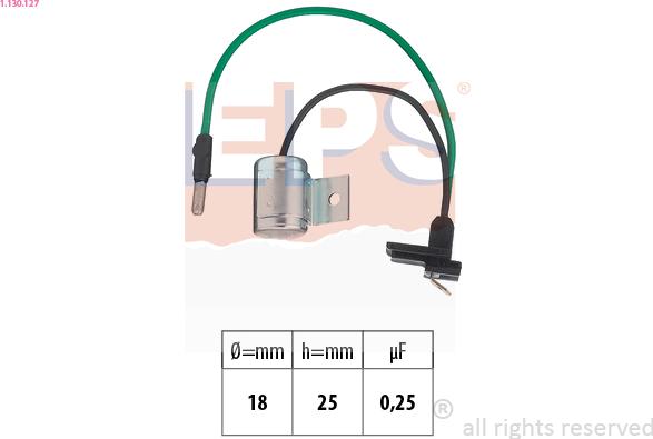EPS 1.130.127 - Конденсатор, система запалювання autocars.com.ua