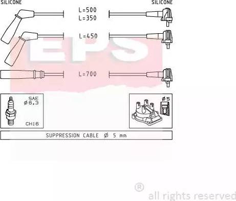 EPS 1.501.393 - Комплект проводов зажигания avtokuzovplus.com.ua