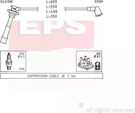 EPS 1.501.432 - Комплект проводів запалювання autocars.com.ua