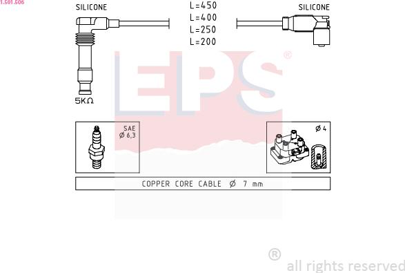 EPS 1.501.506 - Комплект проводов зажигания autodnr.net