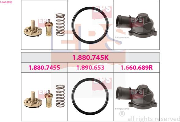 EPS 1.660.689R - Фланець охолоджуючої рідини autocars.com.ua
