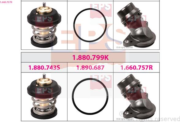 EPS 1.660.757R - Фланець охолоджуючої рідини autocars.com.ua