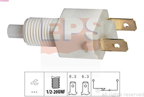 EPS 1.810.034 - Выключатель фонаря сигнала торможения avtokuzovplus.com.ua