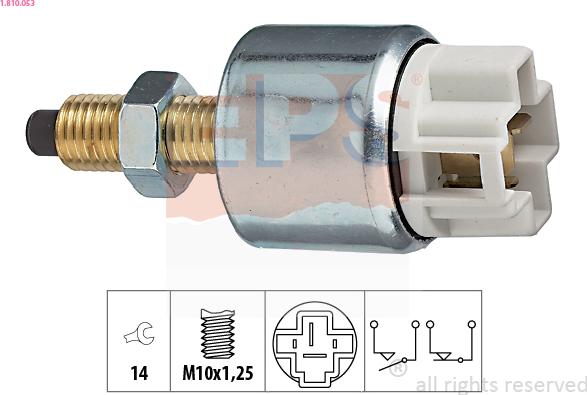 EPS 1.810.053 - Вимикач ліхтаря сигналу гальмування autocars.com.ua