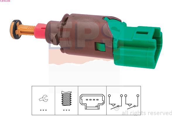 EPS 1.810.335 - Выключатель, привод сцепления (Tempomat) avtokuzovplus.com.ua