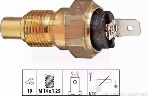 EPS 1.830.076 - Датчик, температура охолоджуючої рідини autocars.com.ua