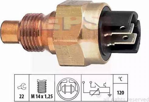 EPS 1.830.523 - Датчик, температура охлаждающей жидкости autodnr.net