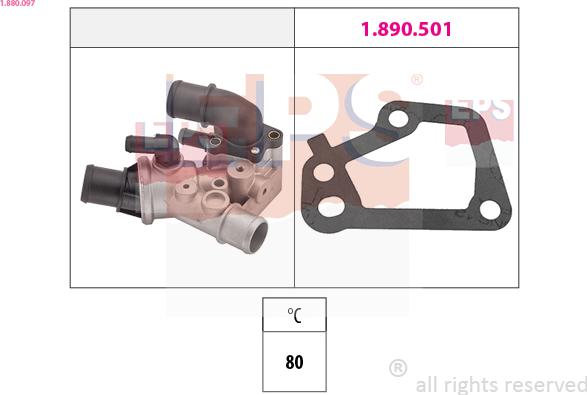 EPS 1.880.097 - Термостат, охолоджуюча рідина autocars.com.ua