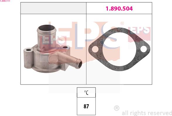 EPS 1.880.111 - Термостат, охолоджуюча рідина autocars.com.ua