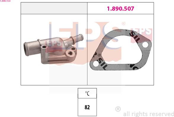 EPS 1.880.154 - Термостат, охолоджуюча рідина autocars.com.ua