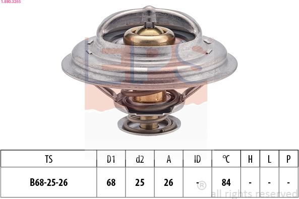 EPS 1.880.326S - Термостат, охлаждающая жидкость avtokuzovplus.com.ua