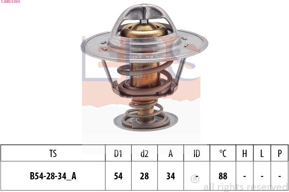 EPS 1.880.536S - Термостат, охлаждающая жидкость avtokuzovplus.com.ua