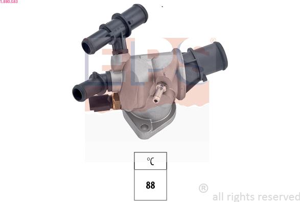 EPS 1.880.583 - Термостат, охолоджуюча рідина autocars.com.ua