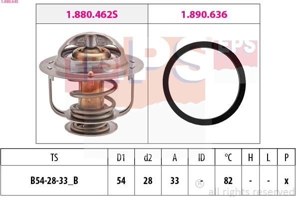 EPS 1.880.645 - Термостат, охолоджуюча рідина autocars.com.ua