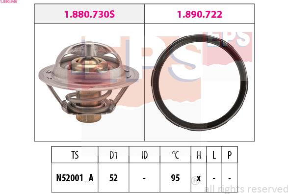 EPS 1.880.946 - Термостат, охлаждающая жидкость avtokuzovplus.com.ua