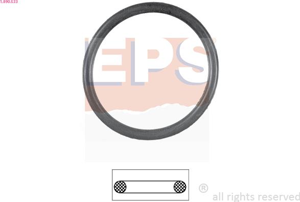EPS 1.890.533 - Прокладка, термостат autocars.com.ua