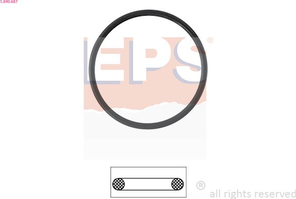 EPS 1.890.687 - Прокладка, термостат autodnr.net