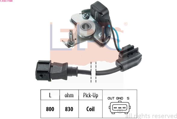 EPS 1.930.178M - Датчик, імпульс запалювання autocars.com.ua