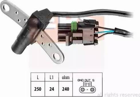 EPS 1.953.013 - Датчик імпульсів, колінчастий вал autocars.com.ua