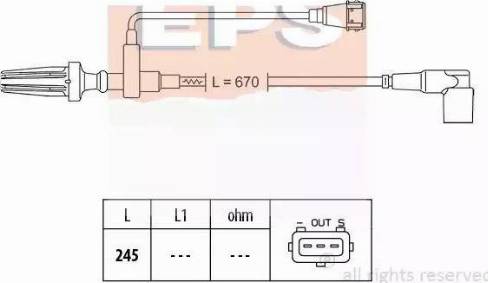 EPS 1.953.154 - Датчик імпульсів, колінчастий вал autocars.com.ua