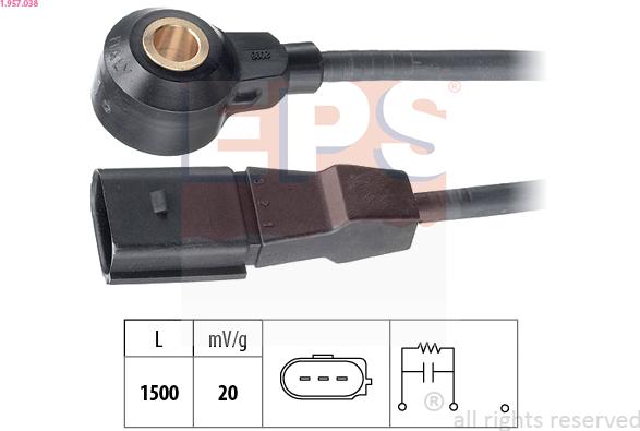 EPS 1.957.038 - Датчик детонації autocars.com.ua