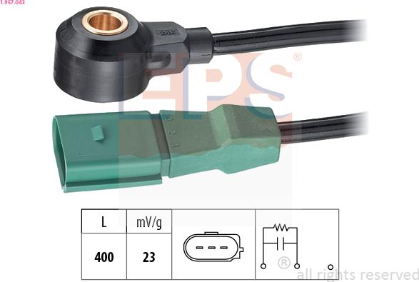 EPS 1.957.043 - Датчик детонації autocars.com.ua