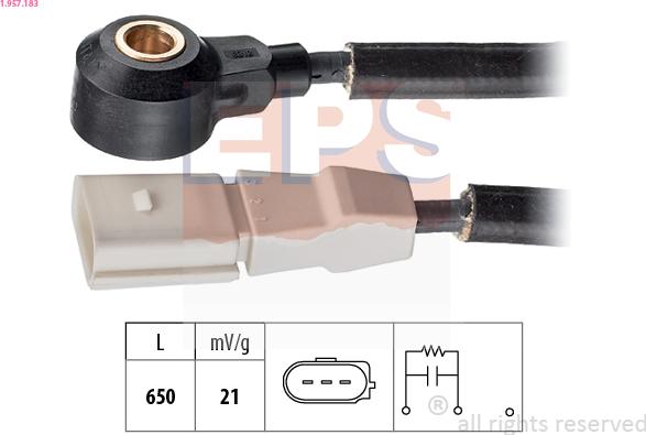 EPS 1.957.183 - Датчик детонації autocars.com.ua