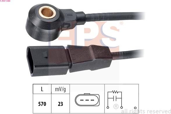 EPS 1.957.184 - Датчик детонації autocars.com.ua