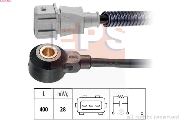 EPS 1.957.203 - Датчик детонації autocars.com.ua