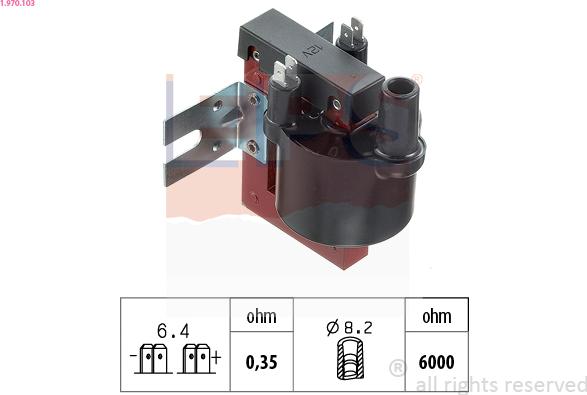 EPS 1.970.103 - Котушка запалювання autocars.com.ua