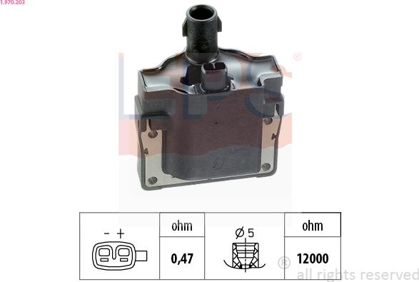 EPS 1.970.203 - Котушка запалювання autocars.com.ua