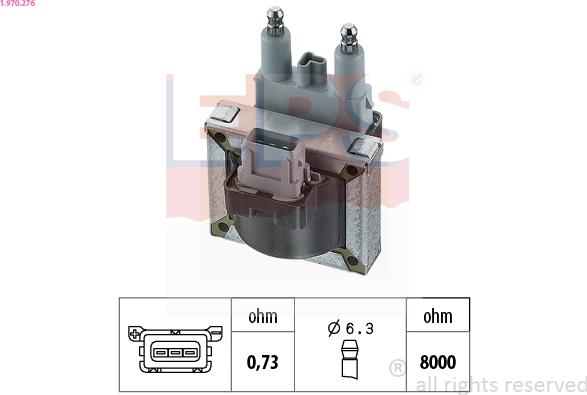 EPS 1.970.276 - Катушка зажигания avtokuzovplus.com.ua