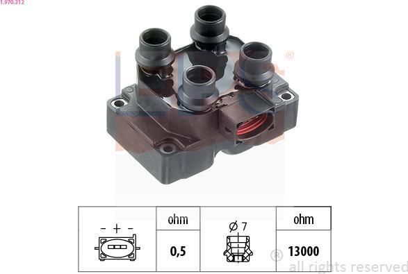 EPS 1.970.312 - Катушка зажигания avtokuzovplus.com.ua