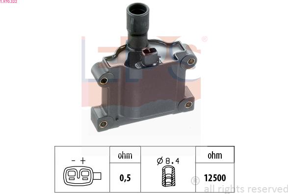 EPS 1.970.322 - Котушка запалювання autocars.com.ua