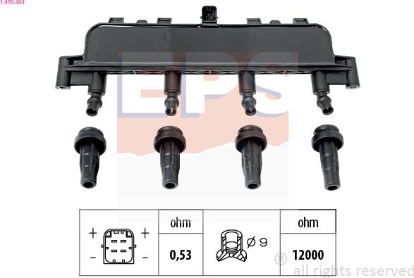 EPS 1.970.403 - Катушка зажигания avtokuzovplus.com.ua