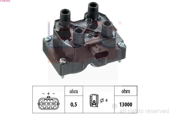 EPS 1.970.416 - Котушка запалювання autocars.com.ua